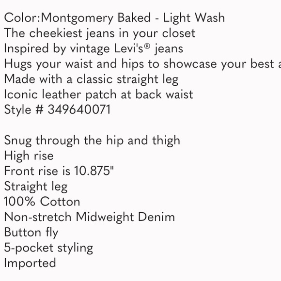 LEVI’S Wedgie Fit Straight Jeans - Picture 11 of 11